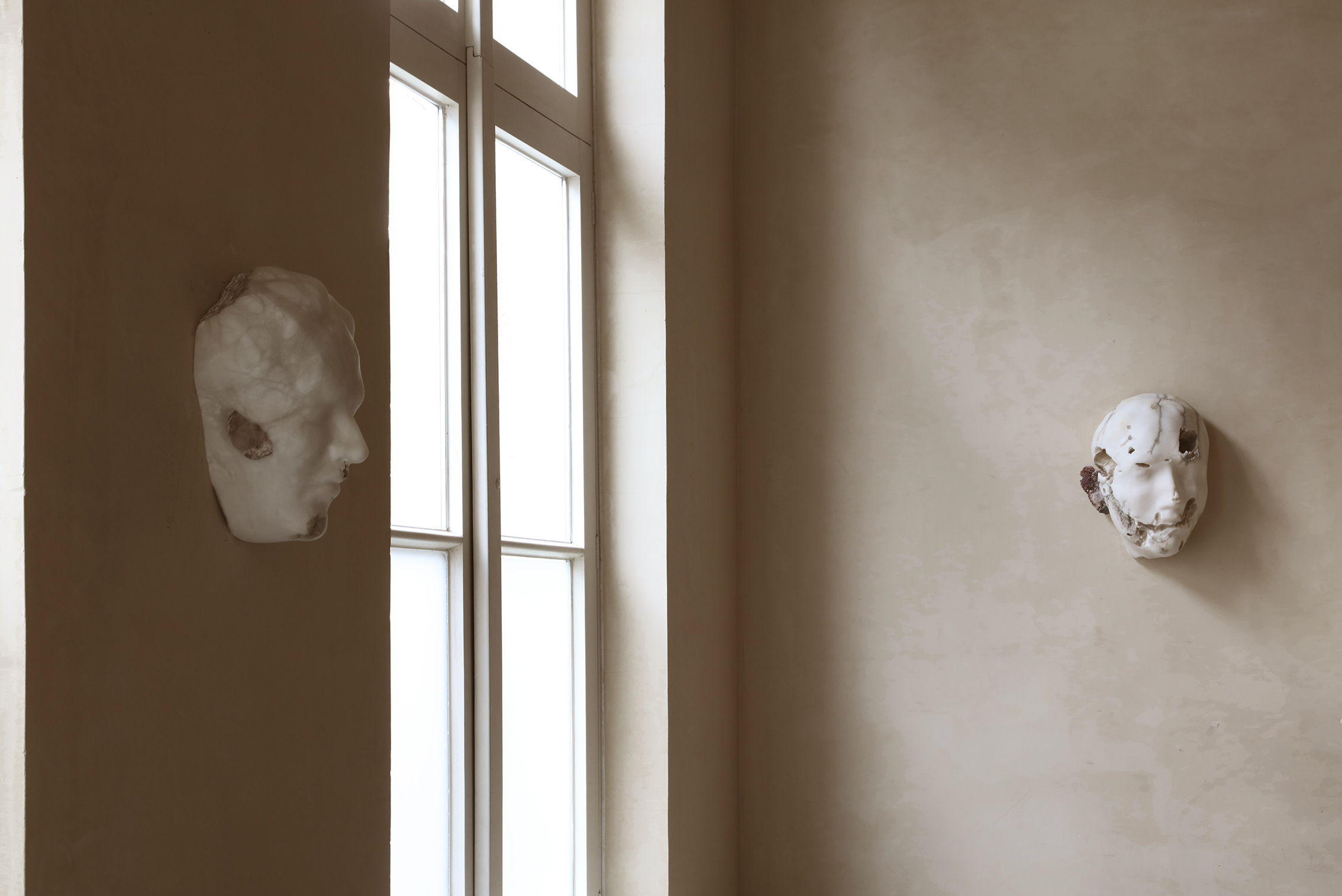 A male head for the Alabaster Mentalis exhibition