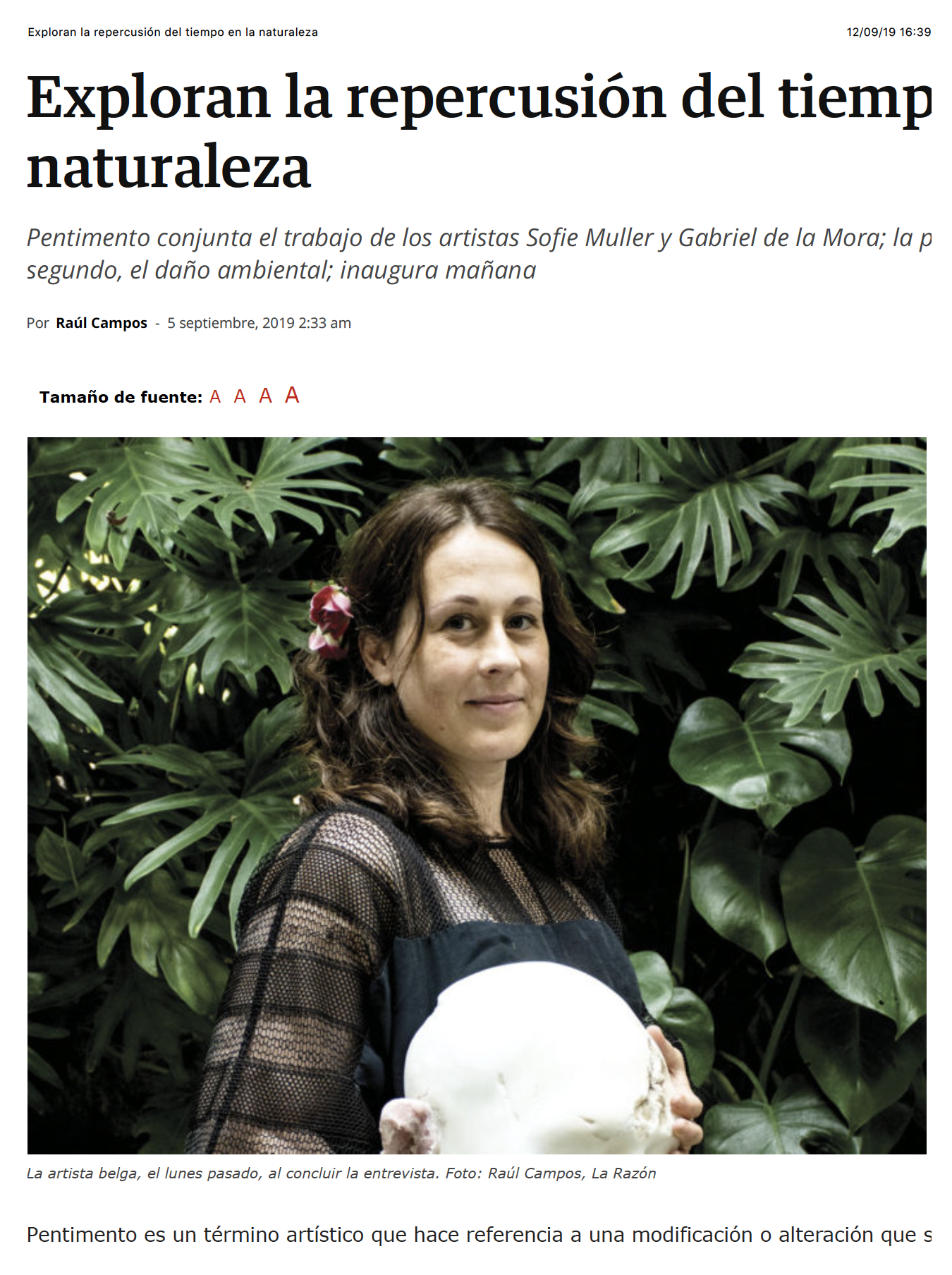 La Razon Mexico, September 2019